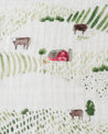 Cotton Muslin Swaddle - Rolling Hills - Oh Happy Fry - we ship worldwide
