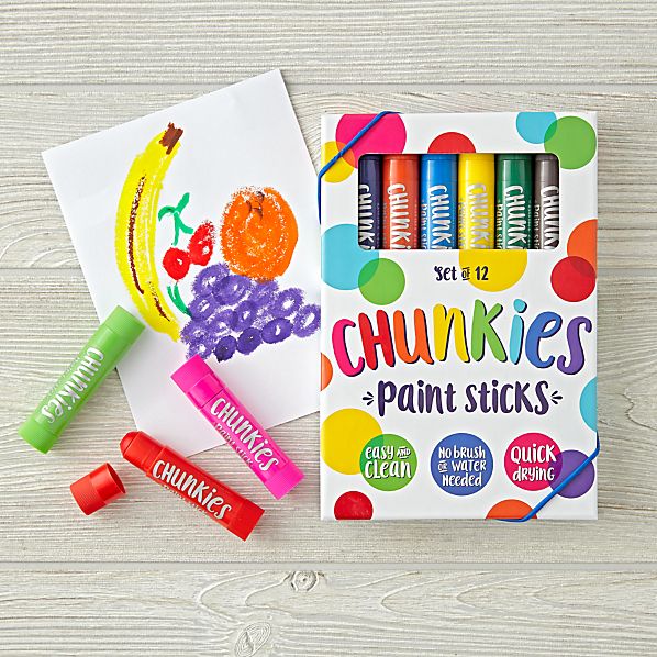 Ooly Chunkies Paint Sticks - Set of 12