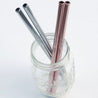 4-piece Stainless Steel Drinking Straw + Brush set - Oh Happy Fry - we ship worldwide