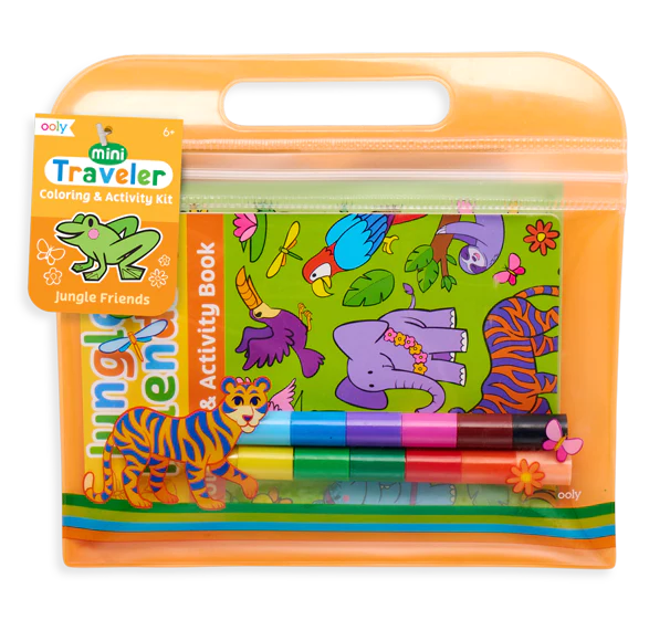 Mini Traveler Coloring & Activity Kit - Dinosaurs in Space