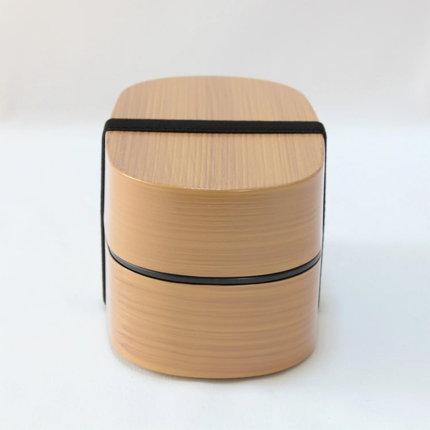 Japanese Wood Tone 2-Tier Bento Box