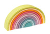 Wooden Grimm's 12 Piece Pastel Rainbow Tunnel - Oh Happy Fry - we ship worldwide