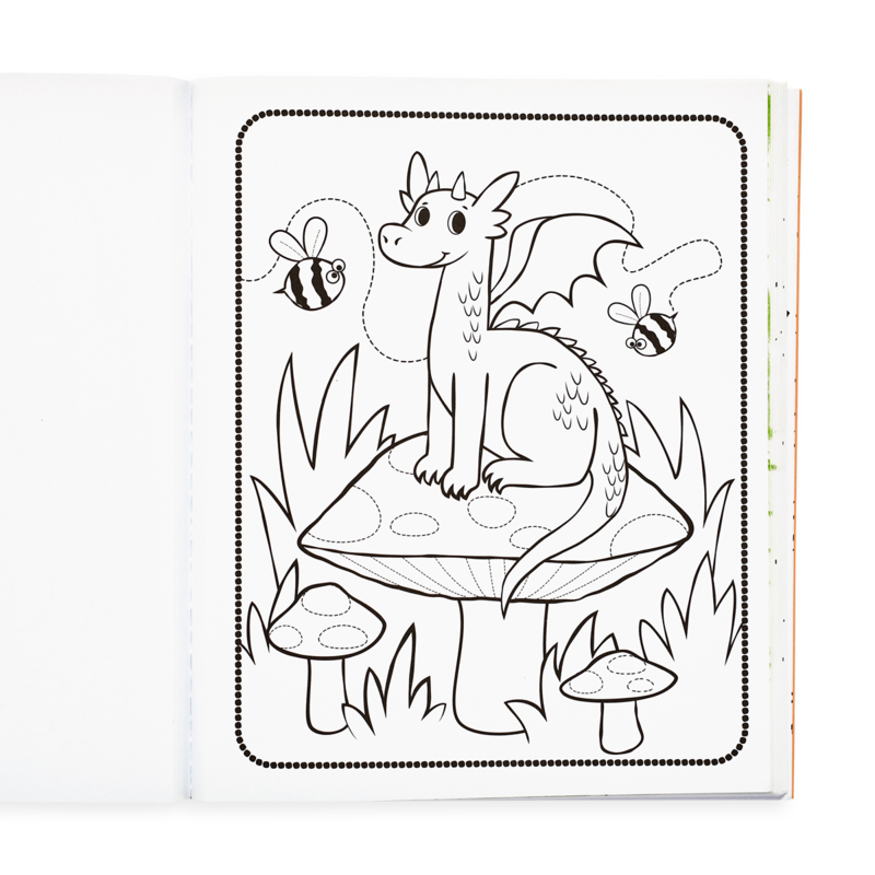 Knights and Dragons Coloring Book - Oh Happy Fry - we ship worldwide