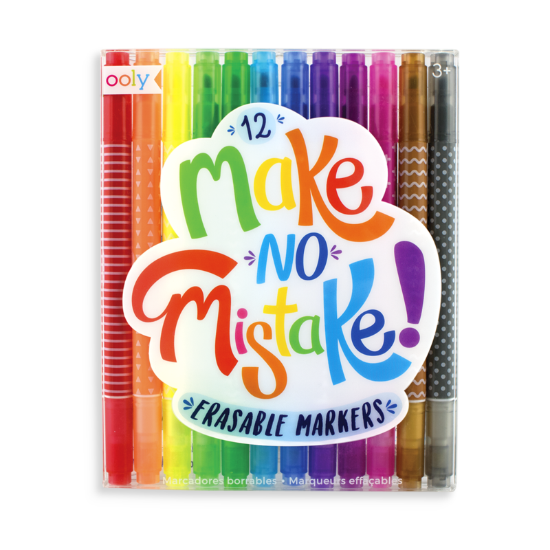 Make No Mistake Erasable Markers (Set of 12) - Oh Happy Fry - we ship worldwide