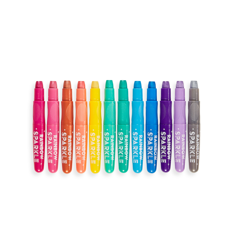 Rainbow Sparkle Watercolor Gel Crayons (Set of 12)