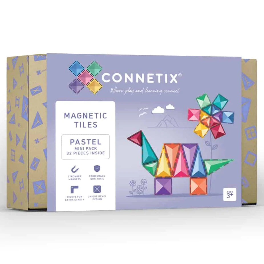Connetix Tiles - Pastel Mini 32pc Pack *New*