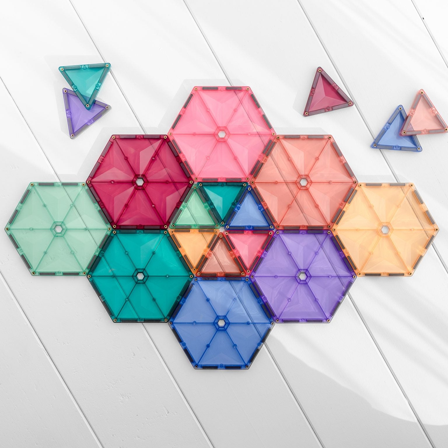Connetix Tiles - Pastel Geometry 40pc Pack *ideal add-ons*