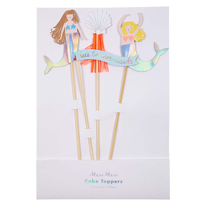 Let's Be Mermaid Cake Toppers - Oh Happy Fry - we ship worldwide