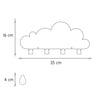 Pink Big Cloud & 20 Rain drops - Oh Happy Fry - we ship worldwide