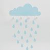 Blue Big Cloud & 20 Rain drops - Oh Happy Fry - we ship worldwide