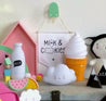 Mini Wall Flag - Milk & Cookies - Oh Happy Fry - we ship worldwide