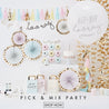 Gold Foiled Pastel Fan Garland - Oh Happy Fry - we ship worldwide