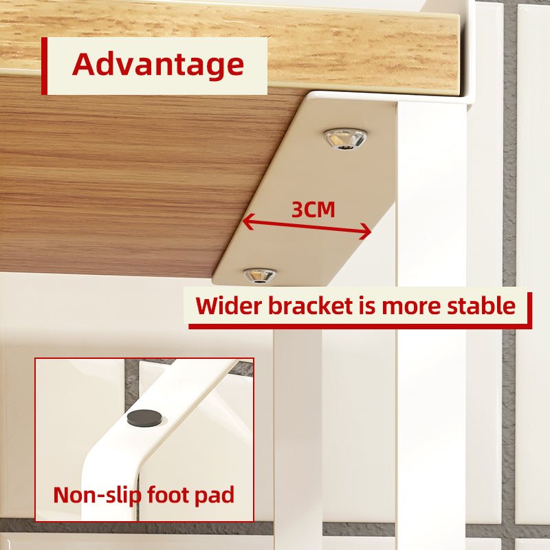 Stackable Wood Top Countertop Rack