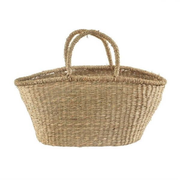 Woven Seagrass Shopper Basket