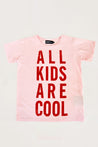 All Kids Are Cool T-shirt - Red - Oh Happy Fry - we ship worldwide