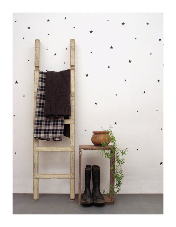 Black Star Wall Decal - Oh Happy Fry - we ship worldwide