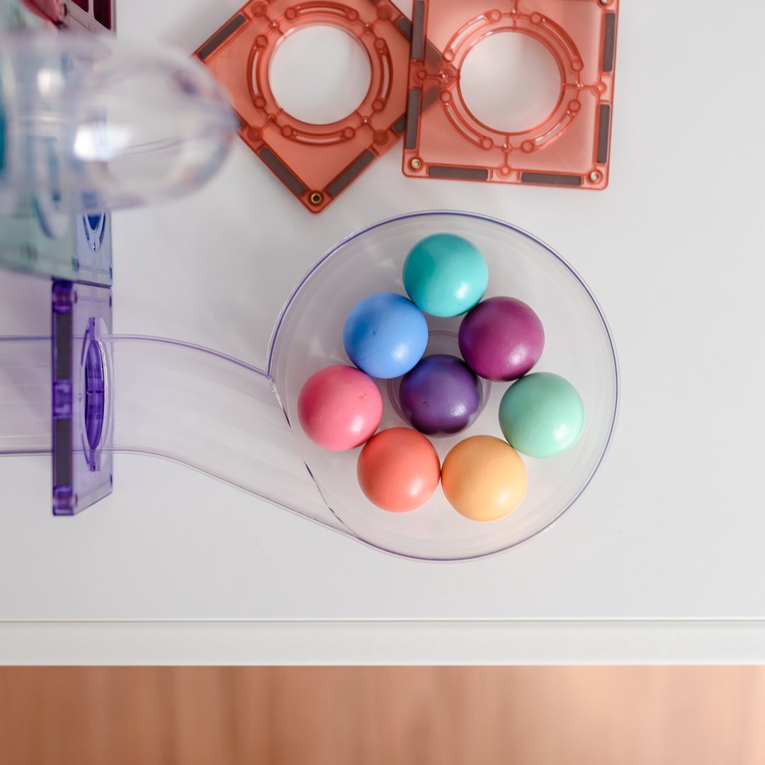 Connetix Tiles - Pastel Ball Run 106pc Pack *Popular*