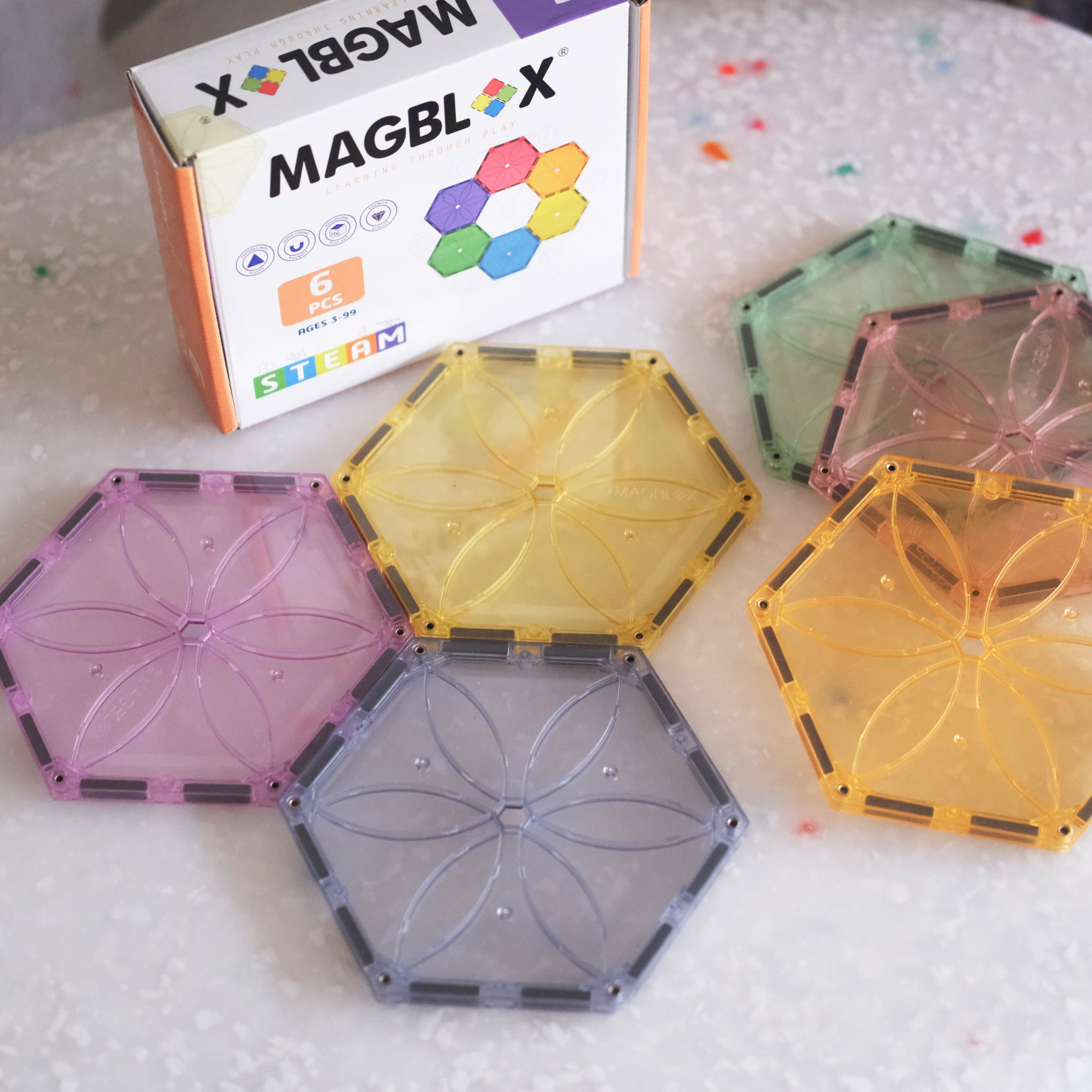 Magblox® Hexagon - 6 Piece Pack
