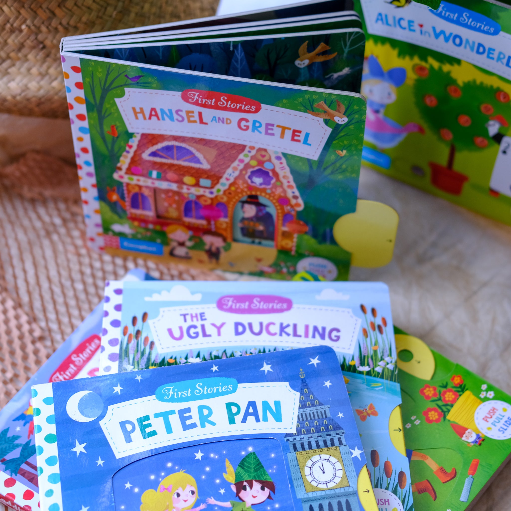 First Stories: Jungle Book / Rapunzel / Peter Pan / Ugly Duckling (Boardbook)