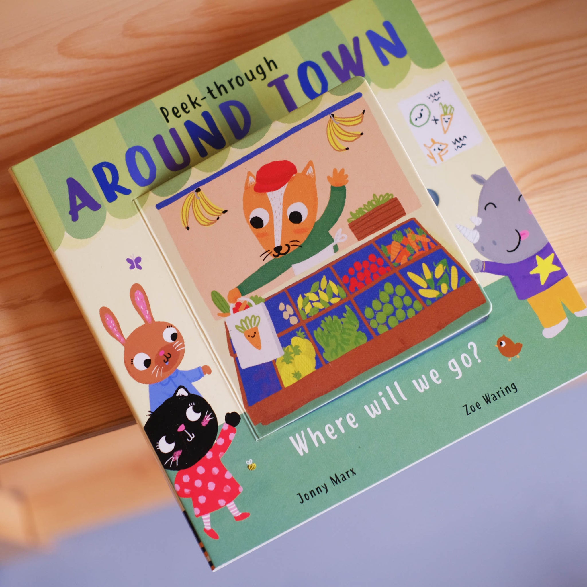 Peek Through - Around Town (Board Book)