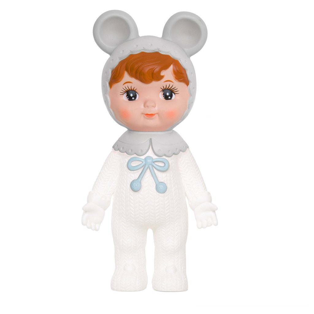 Limited Edition Snow Baby White/Grey Lapin Woodland Doll - Oh Happy Fry - we ship worldwide