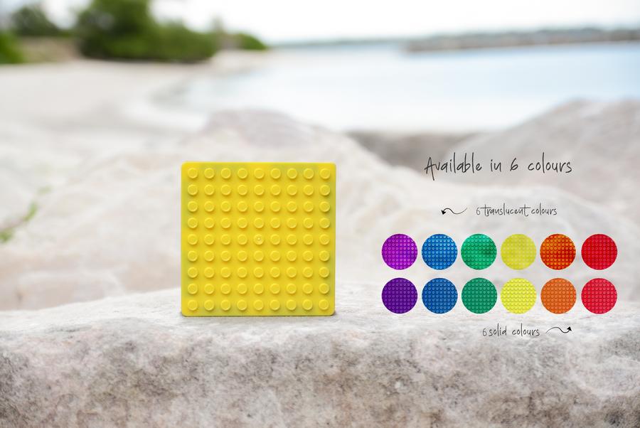 Magbrix® Magnetic Brick Tile - Square (8 Pcs or 24 Pcs Pack)