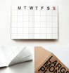Large Monthly Planner - 2 colours - Oh Happy Fry - we ship worldwide