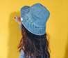 Denim Bucket Hat - Oh Happy Fry - we ship worldwide