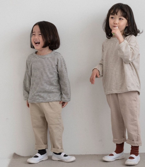 Barney Stripe Tee (2 Colours) - Oh Happy Fry - we ship worldwide