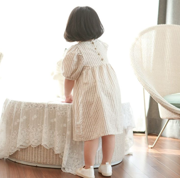 Loana Puff Sleeves Dress - Oh Happy Fry - we ship worldwide