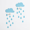 Blue 2 Clouds + 20 Rain drops - Oh Happy Fry - we ship worldwide