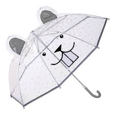 Bloomingville Mini Umbrella Clear Face Plastic Ears - Oh Happy Fry - we ship worldwide