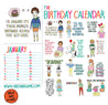 Birthday Calendar - Oh Happy Fry - we ship worldwide