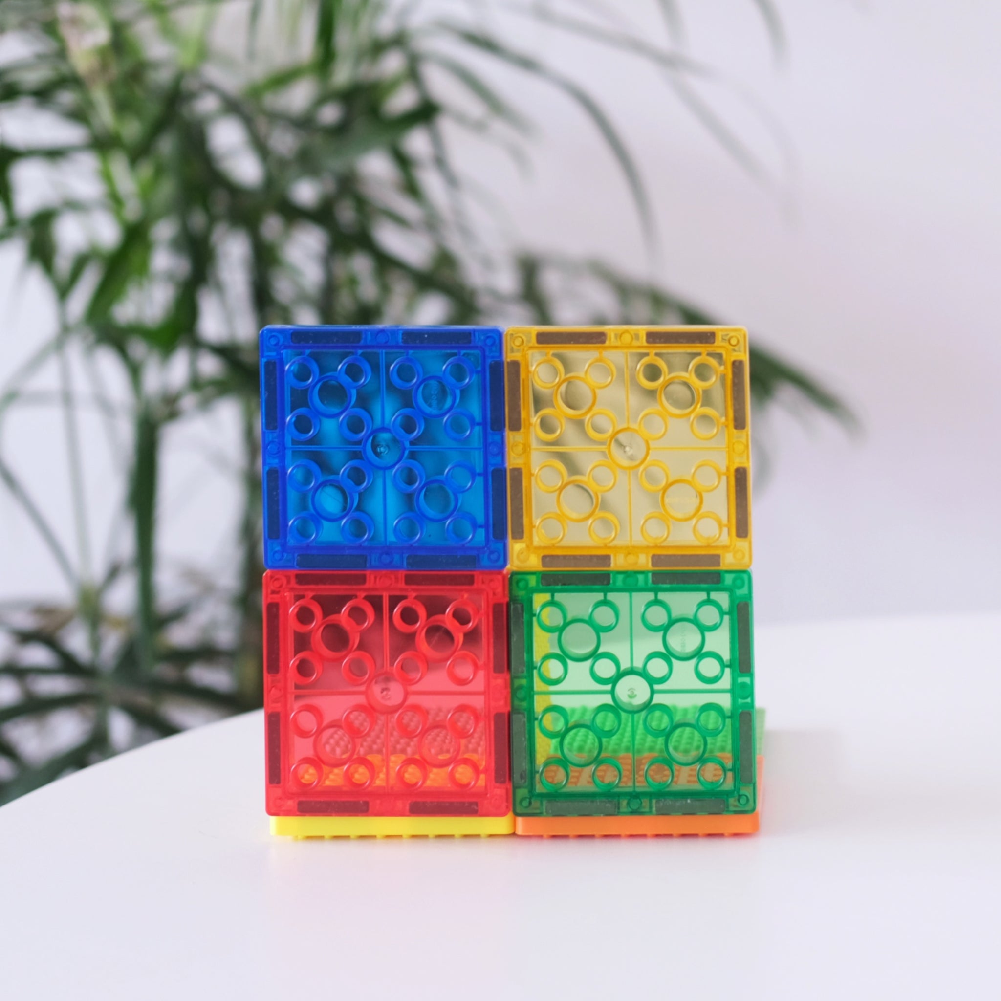 Magbrix® Junior Magnetic Brick Tile for DUPLO - Square 12 Pcs Pack