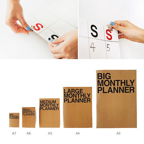 Small Monthly Planner - Oh Happy Fry - we ship worldwide