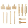 Wooden Playdough Tool Kit - 12 pieces - Oh Happy Fry - we ship worldwide