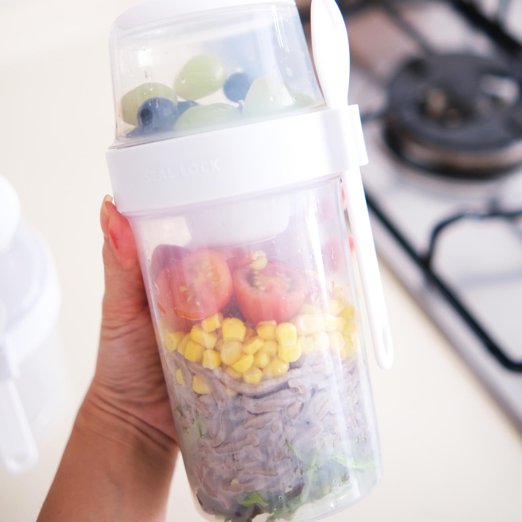 2-Way Container for Salads / Snacks