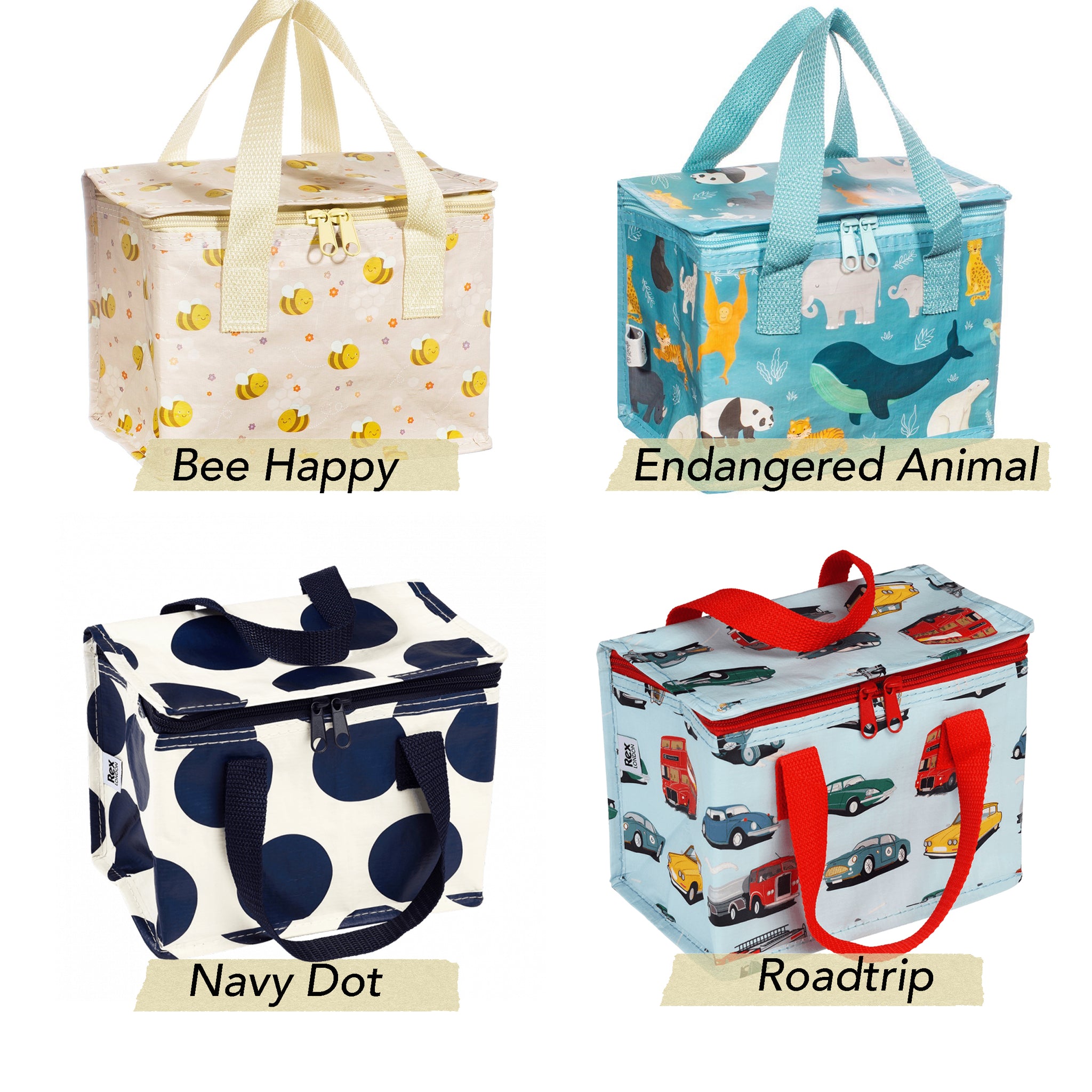 Insulated Lunch Bag - Assorted Prints