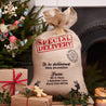 Hessian Christmas Santa Sack - Oh Happy Fry - we ship worldwide